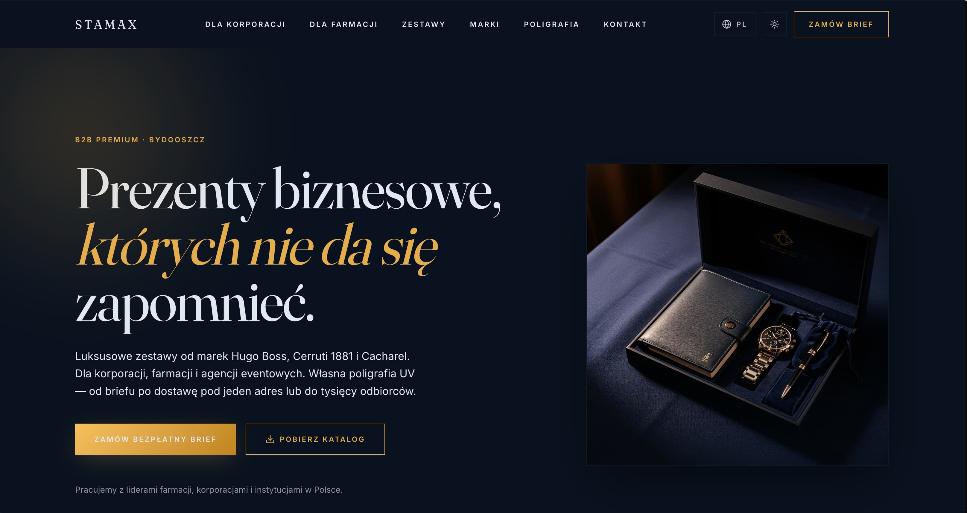 Stamax – podgląd projektu